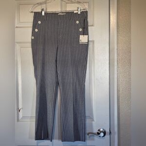 Jules & Leopold Gray Pinstripe Women's Trousers